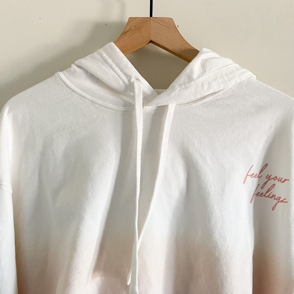 Cropped Pink Ambre Hoodie - Picture 2 of 7